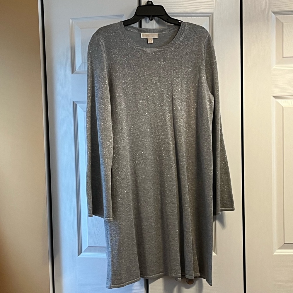Calvin Klein women’s grey/silver sweater dress - XL - NWT